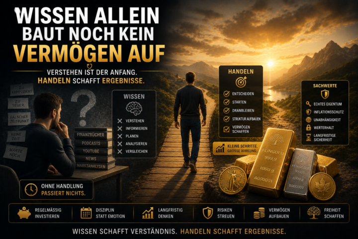 Wissen allein baut noch kein Vermögen auf