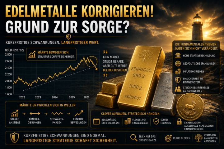 Korrektur bei Edelmetallen! Grund zur Sorge?