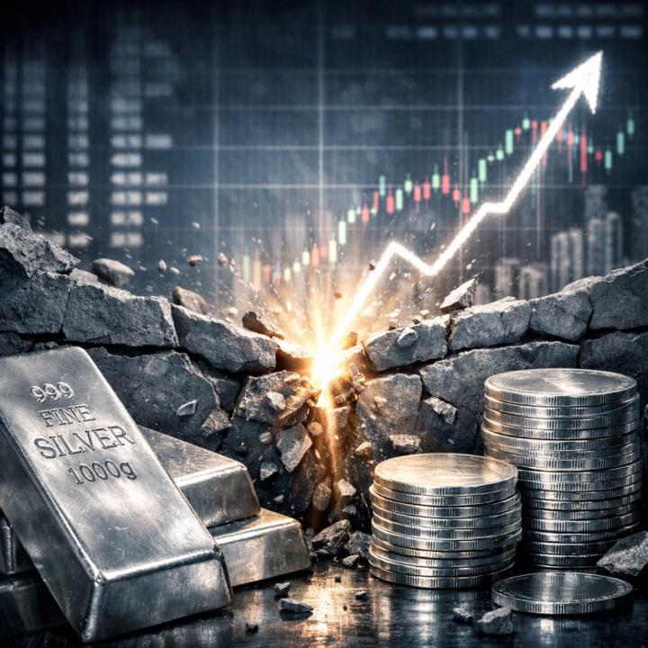 Silber durchbricht eine 50-Jahres-Spanne