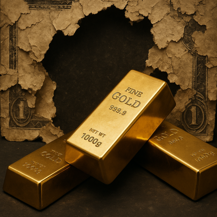 Gold bleibt – es ist das Papier, das verschwindet