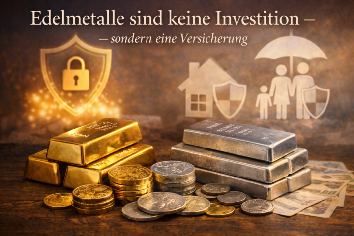 Edelmetalle sind keine Investition – sondern eine Versicherung