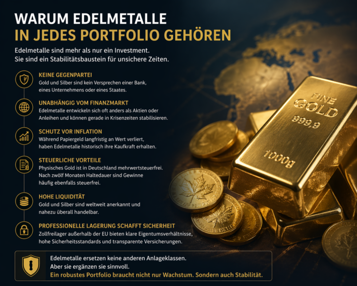 Edelmetalle im Portfolio