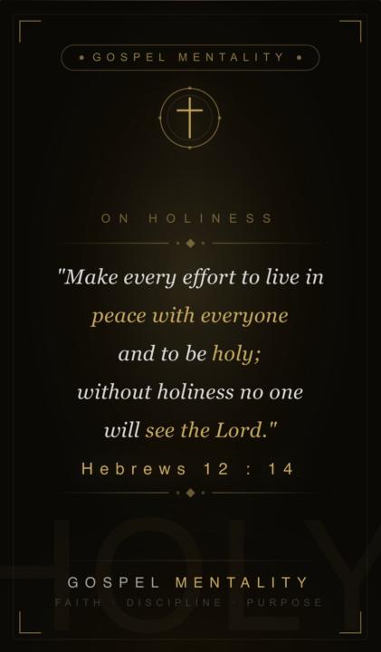 Hebrews 12:14 📖🔥