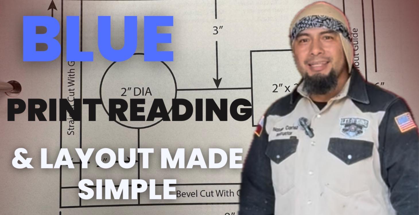 Blue print layout and prep for cutting.