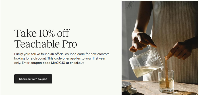 Teachable Coupon Code (2024) → Get 34% Discount