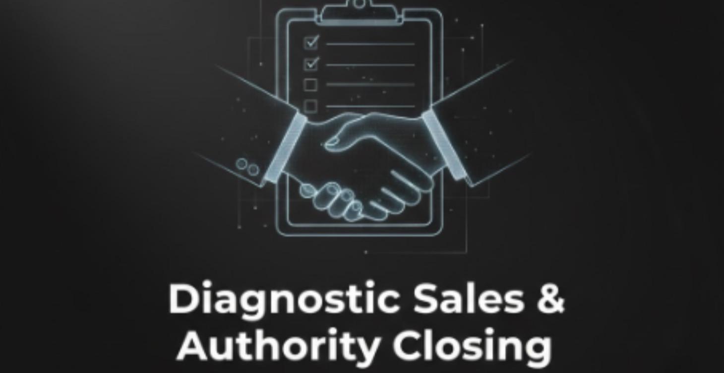 3️⃣ Diagnostic Sales & Authority Closing