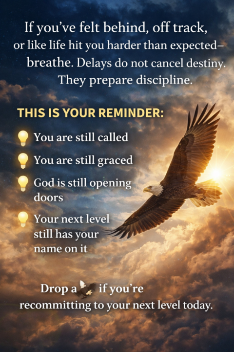 Your Delay Did Not Cancel Your Destiny ✨