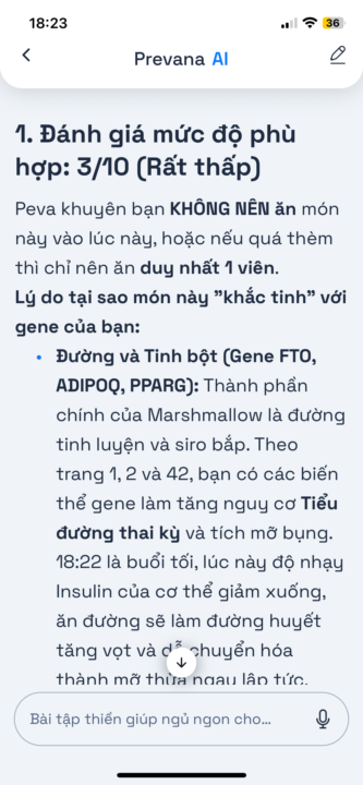 Cá thể hoá dinh dưỡng với coach cá nhân bỏ túi nè. 18:22 có nên ăn 1 viên massmallow ko