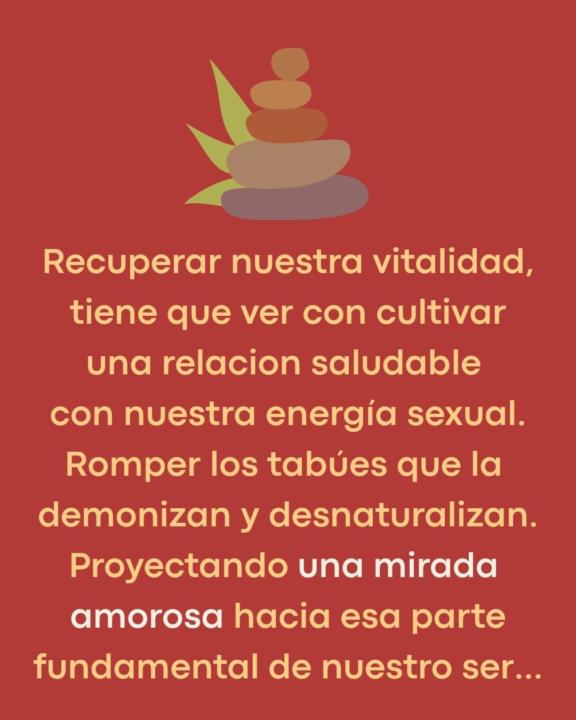 Recuperar nuestra vitalidad.