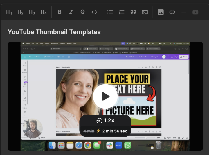 YouTube Thumbnail Templates!
