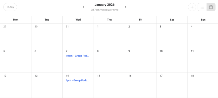 We've scheduled a couple'a podcast coaching calls in January, friends!