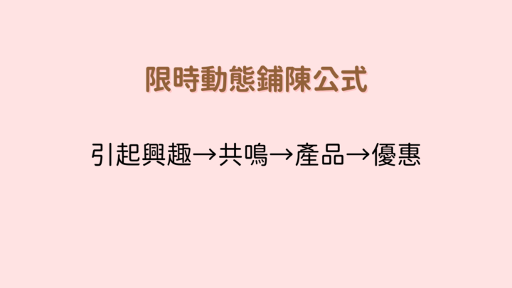 限時動態銷售上架了！！