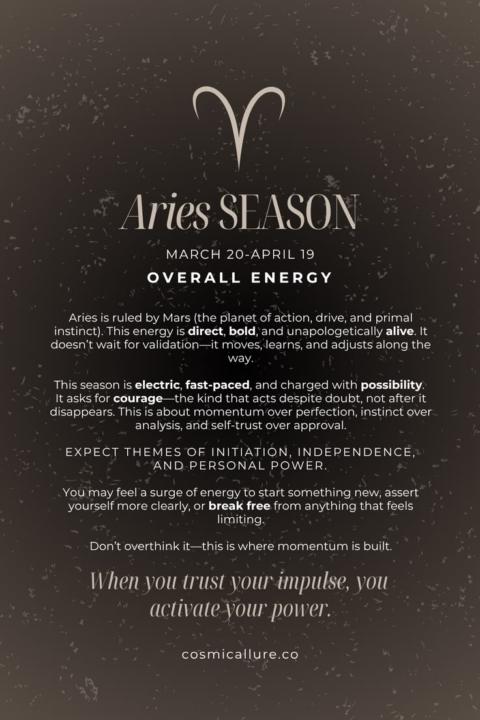 Tarot Cards & Aries Energy! 