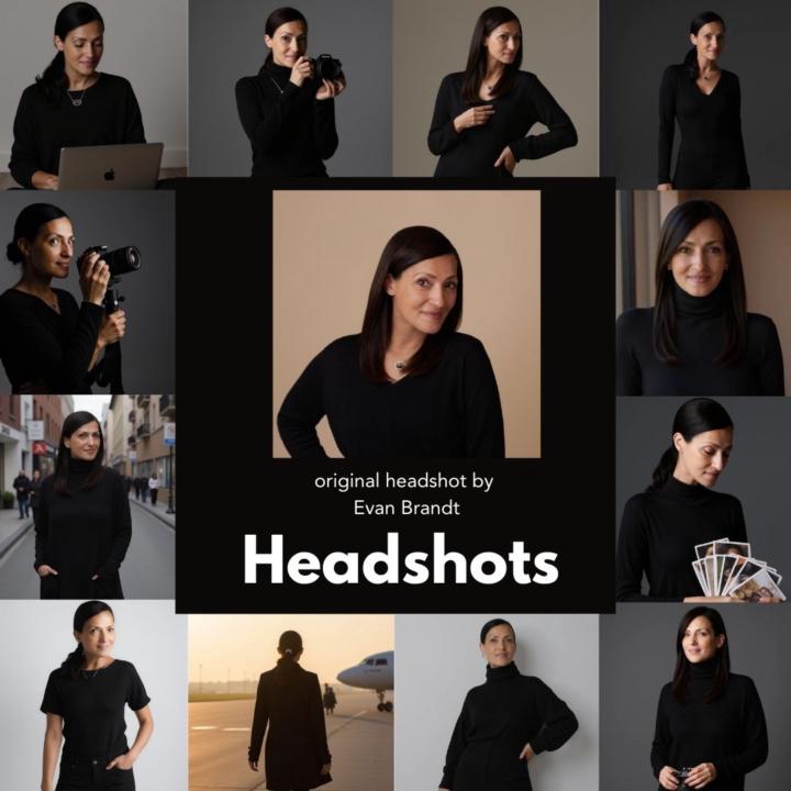 AI headshot promo