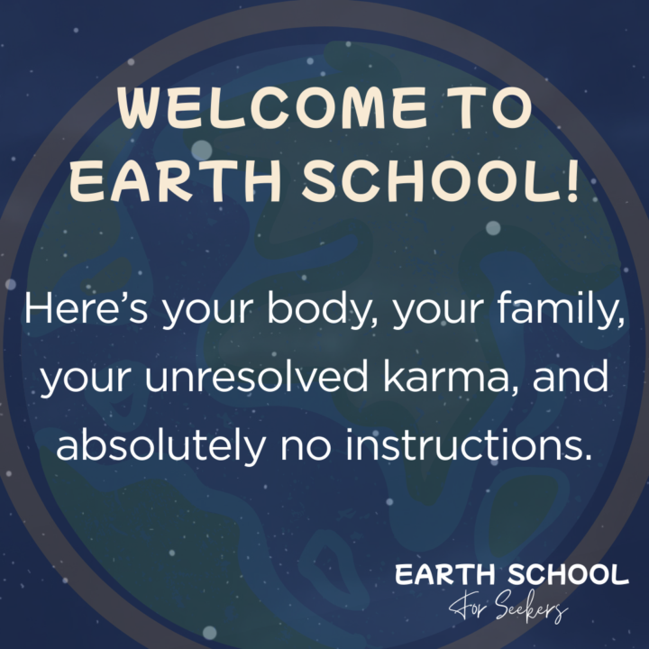 Earth School Welcome Sign