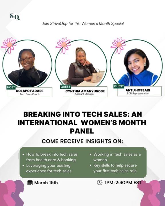Register for Our First Event on Breaking Into Tech Sales 