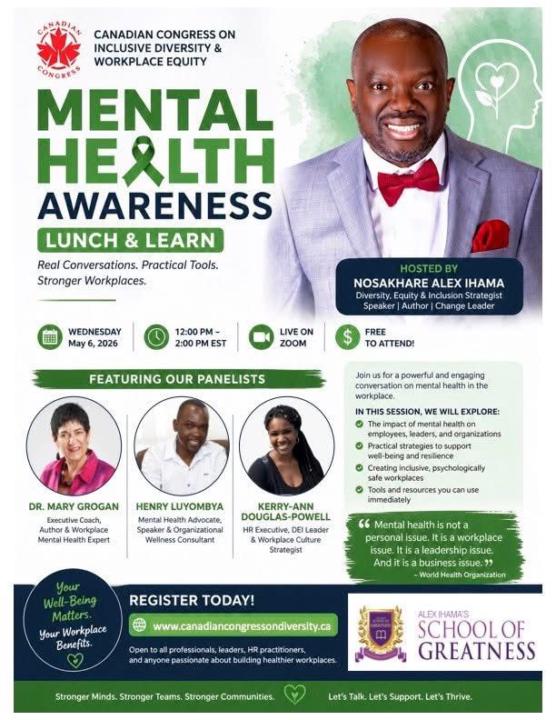 Strengthen Your Mental Health & Psychological Safety at Work - A FREE Lunch & Learn for Empowerment