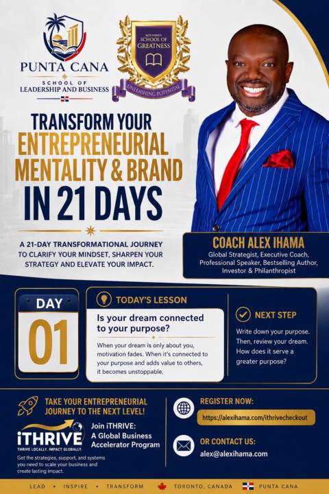 🚀 *DAY 1 | Transform Your Entrepreneurial Mentality & Brand in 21 Days*