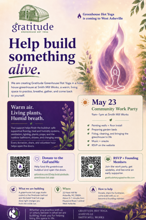 Asheville, NC ...Gratitude Greenhouse is coming!