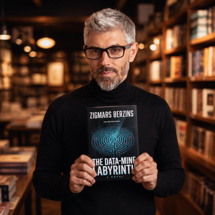 Another BookNova photo trick. You're holding your own book in your hands.