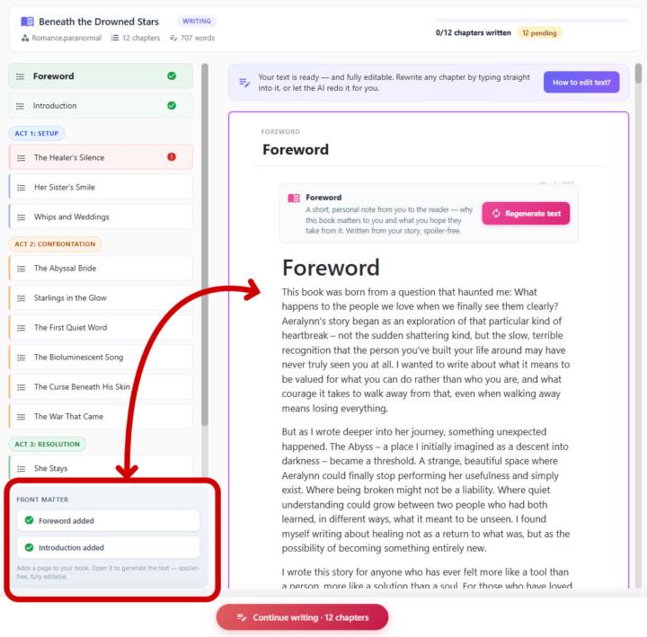 🎉 Big news — I just shipped a new feature: Forewords & Introductions!