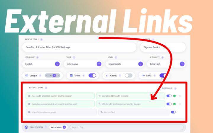 External Links for the new AutoWriter