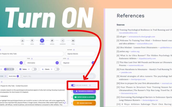 Add References, or Used Materials, to your book.