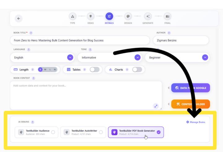 AI BRAINS FOR PDF BOOKS!