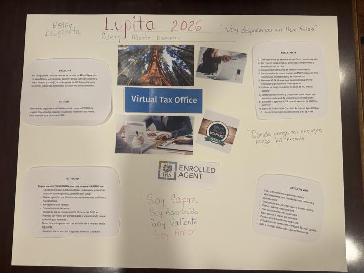 Vision board Lupita 2026