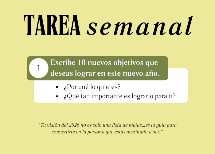 ✨ ¡La tarea de esta semana viene con propósito!