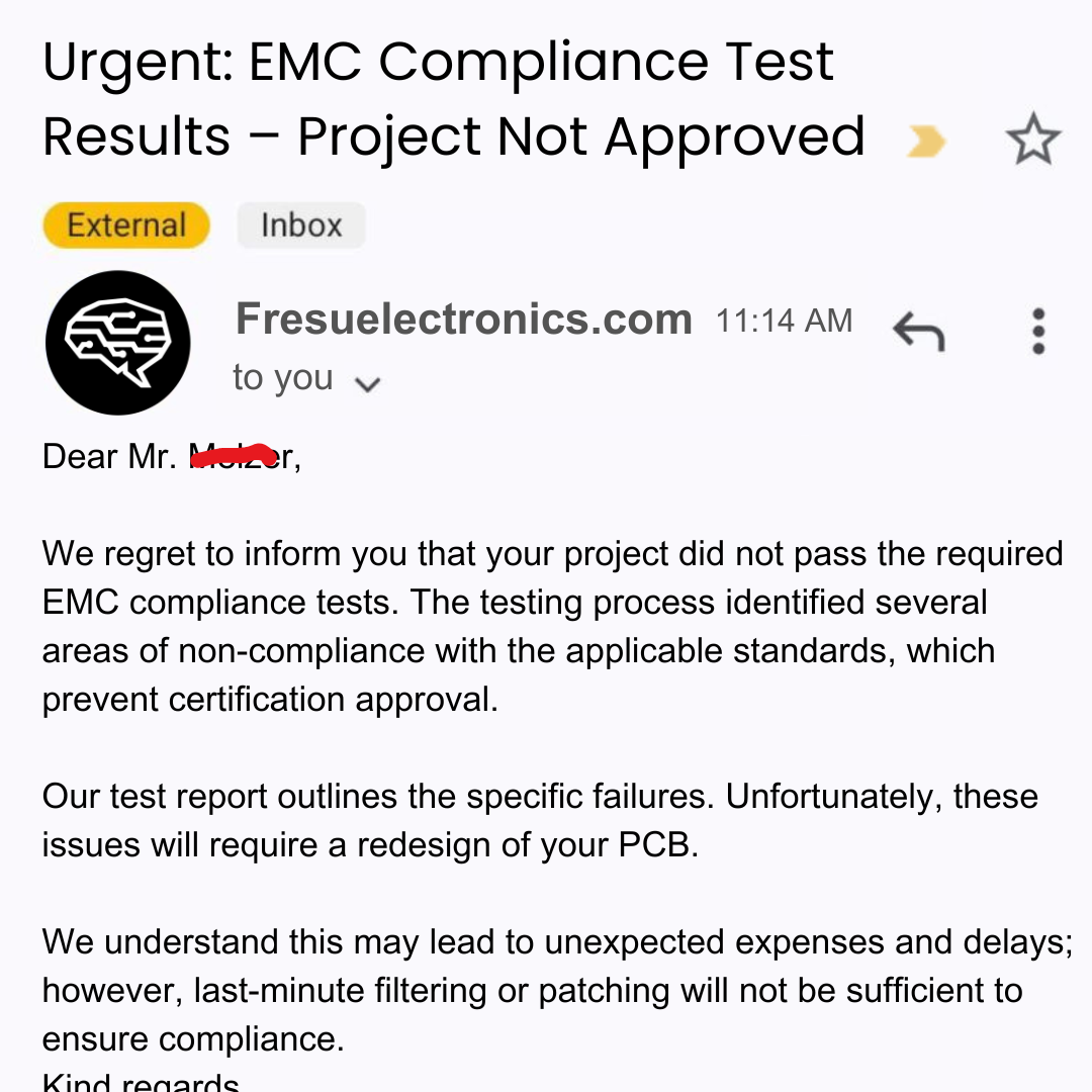 Imagine receiving this email... · Fresuelectronics.com