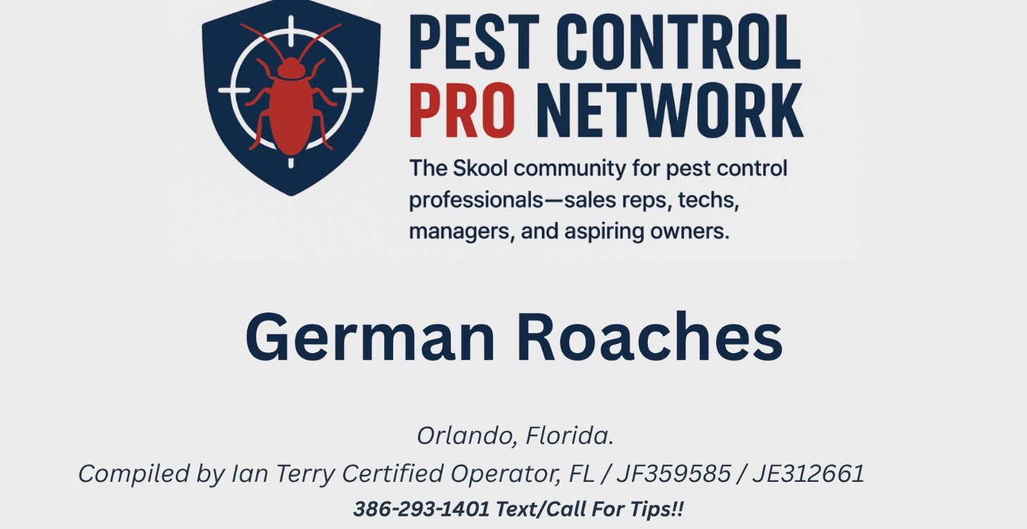 German Roach Service; The Service Protocol