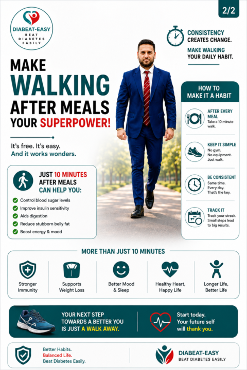 Walking after meals, Your Superpower!