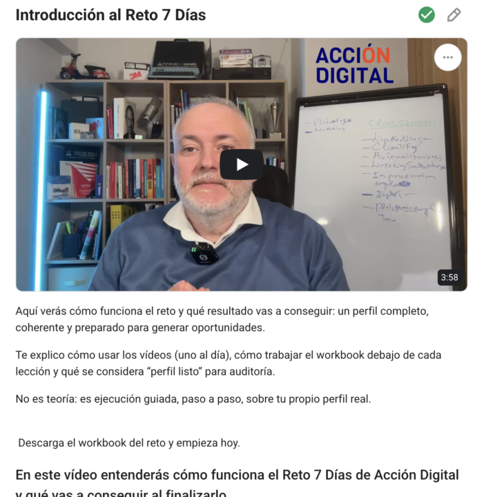 🚨 Aviso importante · Introducción al Reto disponible