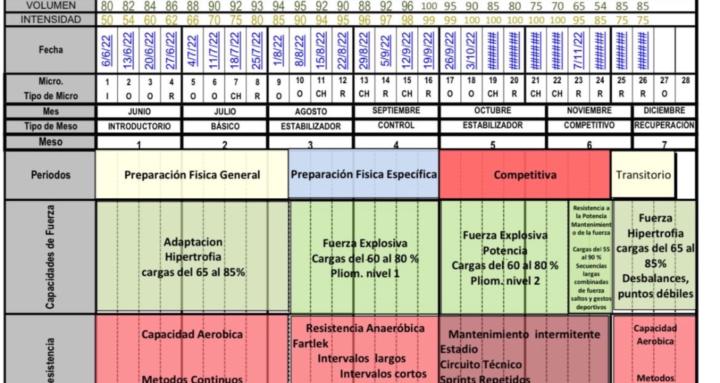 Planificación de un Macrociclo