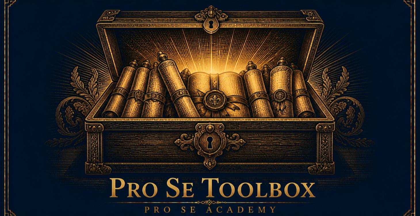 📋 Pro Se Toolbox