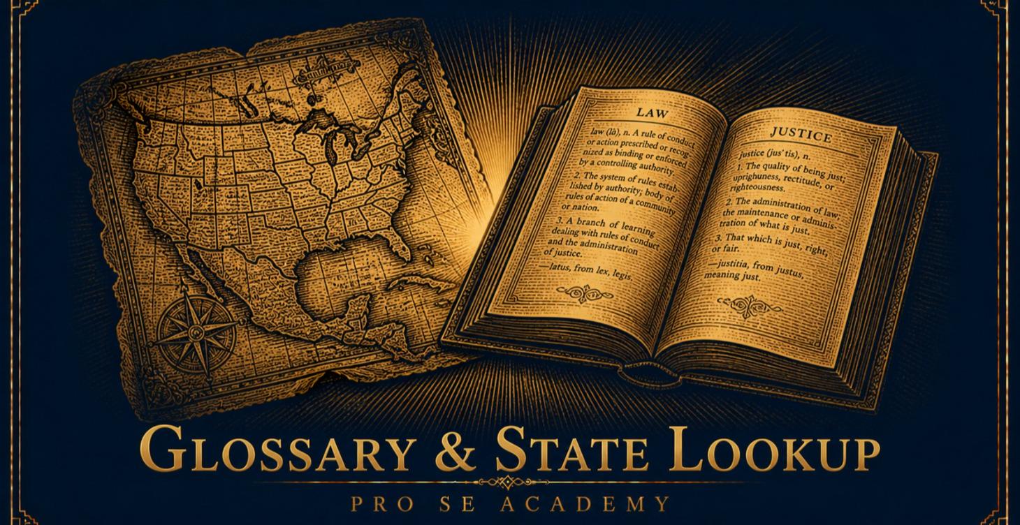 📋 Glossary and State Lookup
