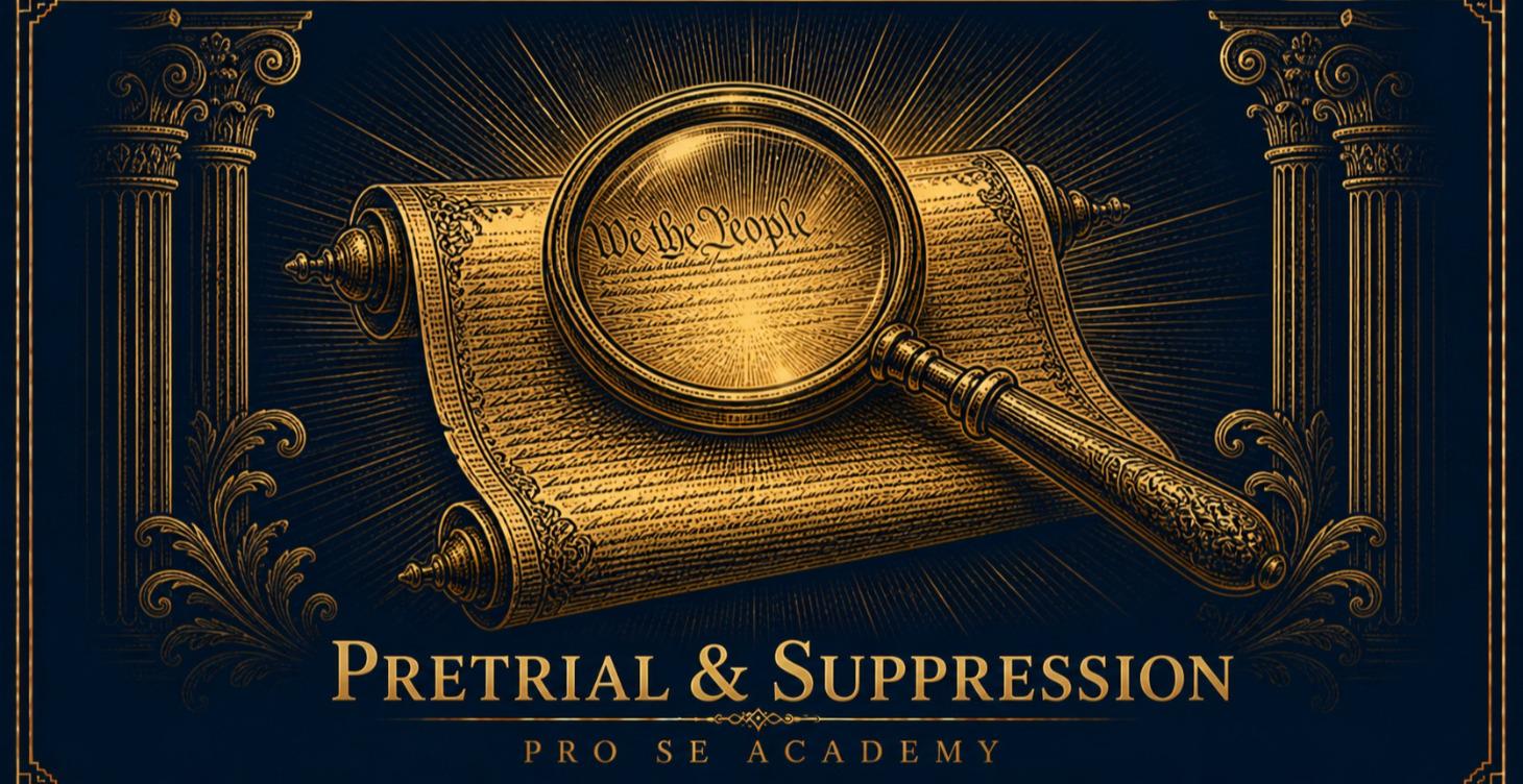 ⛓️ State Criminal — PRE-TRIAL and Suppression