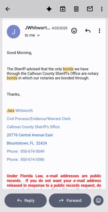 Our sheriff is not operating under the Constitutional framework mandated.