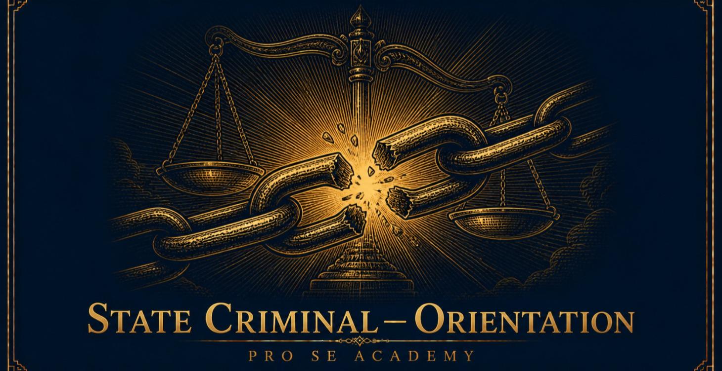 ⛓️ State Criminal — Orientation