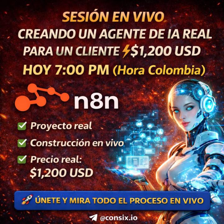 🔥 SESIÓN EN VIVO GRATIS – CREANDO UN AGENTE DE IA REAL PARA UN CLIENTE ($1,200 USD) 🔥