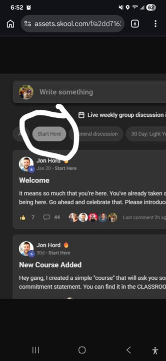 Start Here Categories 