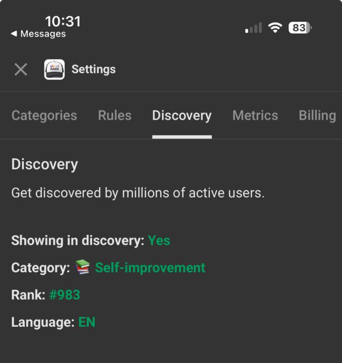 We broke under 1000!