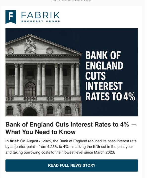 UK interest rate is going down.