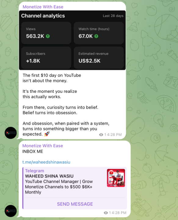 Who should we be hiring now to create new Videos for our Money Niche channel?