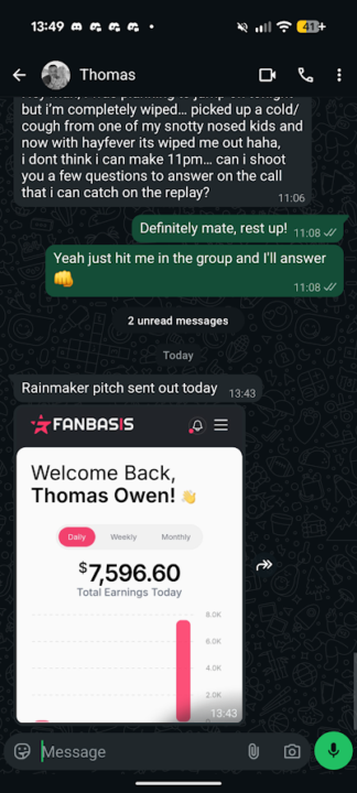 Please Congratulate Thomas!