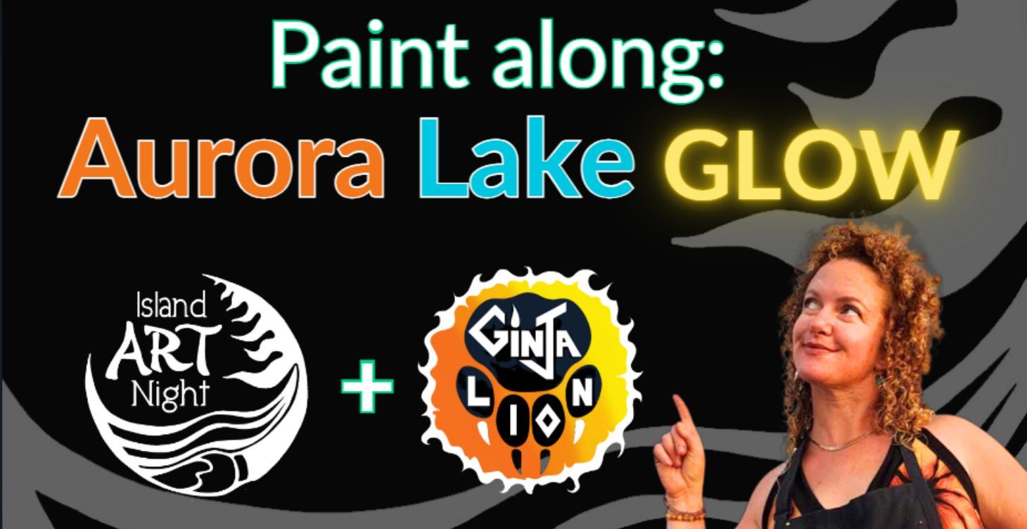 Paint "Aurora Lake Glow" with Ginja Lion