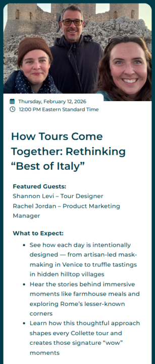 How Tours Come Together - Best of Italy 