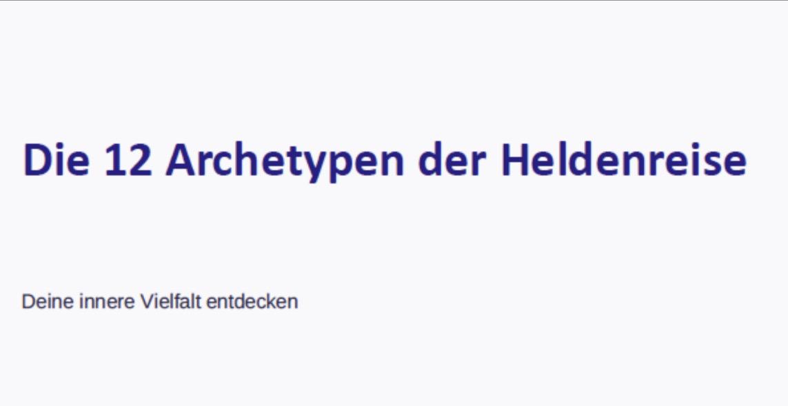 Aufzeichnung Webinar Archetypen