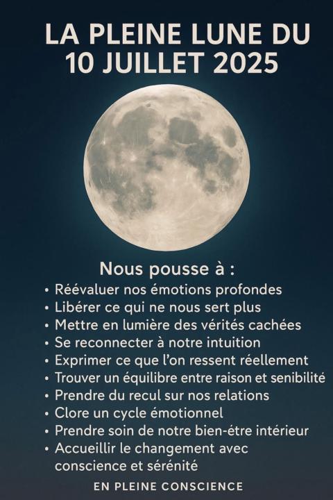Pleine lune 🌕 du 10 juillet 